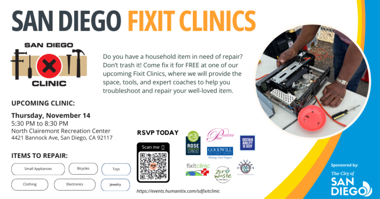 SD Fixit Clinic in San Diego